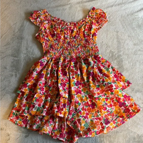 Floral Ruffle Romper - Picture 1 of 2